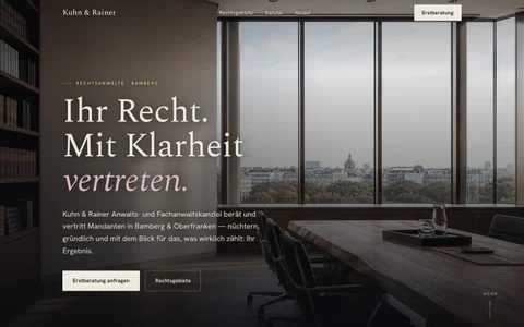 Anwaltskanzlei — Eigenes Website-Konzept
